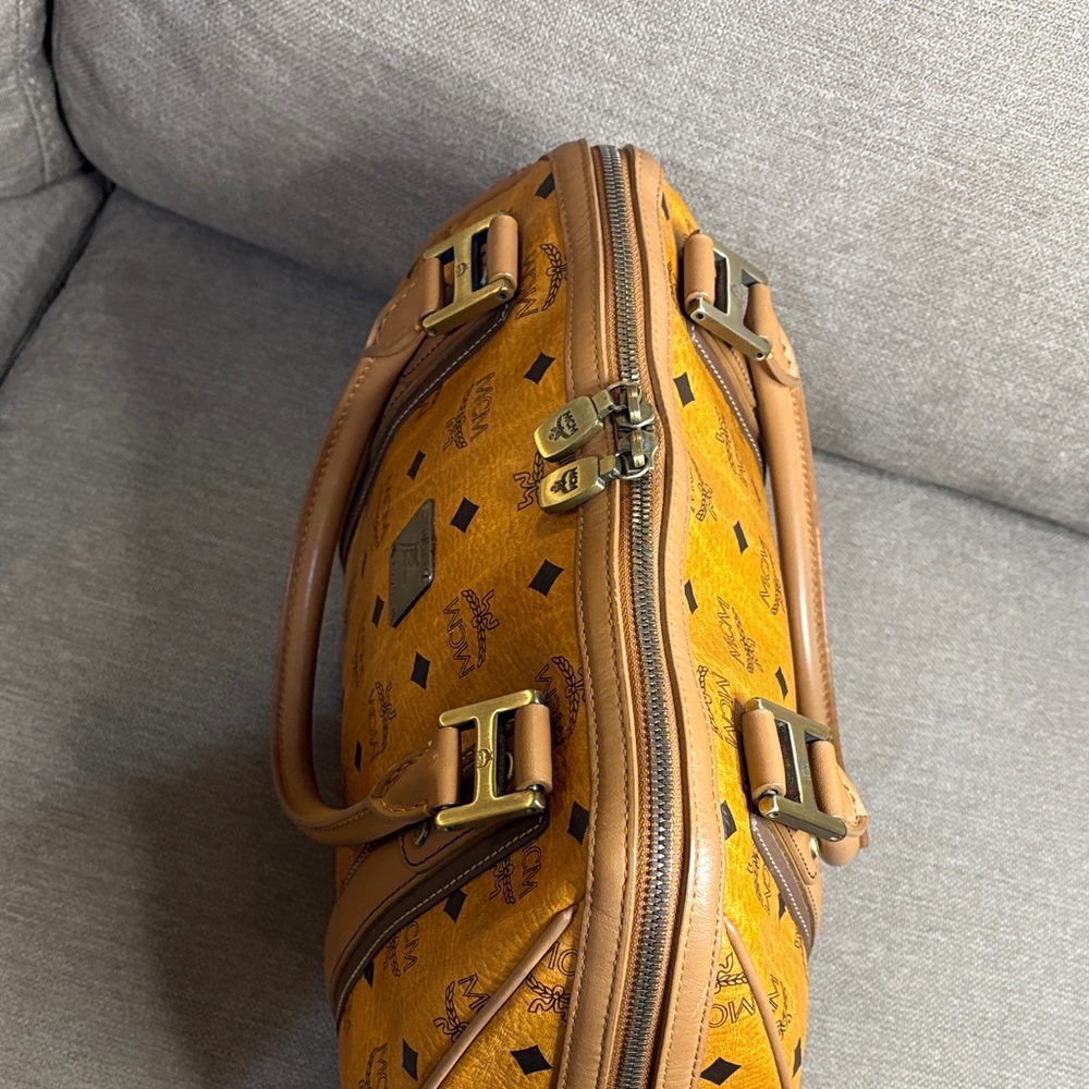 MCM Cognac Visetos Satchel - Picture 6 of 14